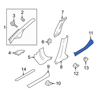Nissan OE - Rear Left Door Sill Plate
