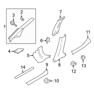 Nissan OE - Pillars, Rocker & Floor - Interior Trim