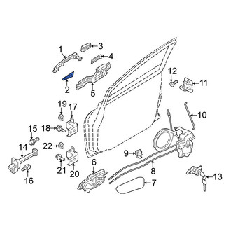Nissan OE - Rear Outer Exterior Door Handle Gasket