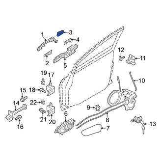 Nissan OE - Front Left Exterior Door Handle Cover