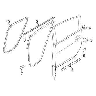 Nissan OE - Rear Door - Door & Components