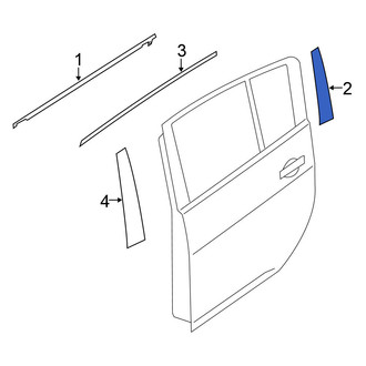 Nissan OE - Rear Left Black Out Tape