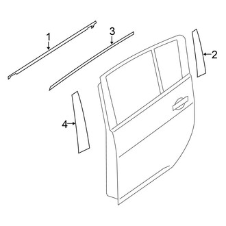 Nissan OE - Rear Door - Exterior Trim