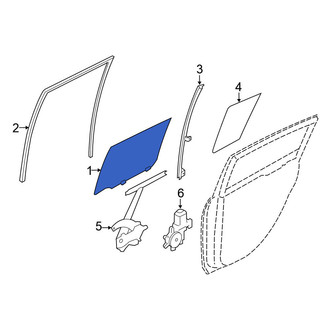 Nissan OE - Front Left Door Glass