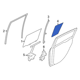 Nissan OE - Front Left Vent Window Assembly