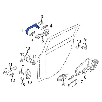 Nissan OE - Rear Outer Exterior Door Handle