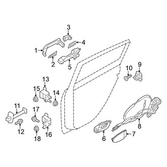 Nissan OE - Rear Door - Lock & Hardware