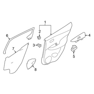 Nissan OE - Rear Door - Interior Trim