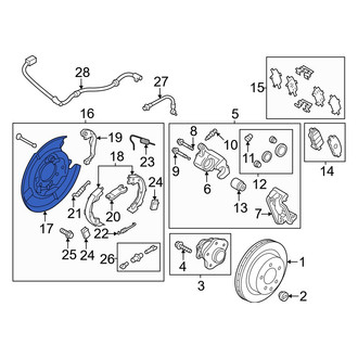 Nissan OE - Rear Right Brake Backing Plate