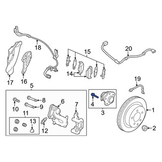 Nissan OE - Axle Hub Mounting Bolt
