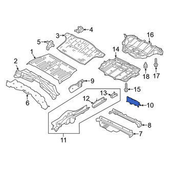 Nissan OE - Rear Left Floor Pan Crossmember