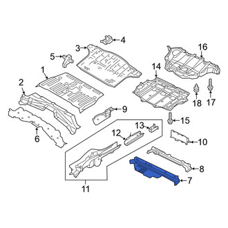 Nissan OE - Rear Center Floor Pan Crossmember