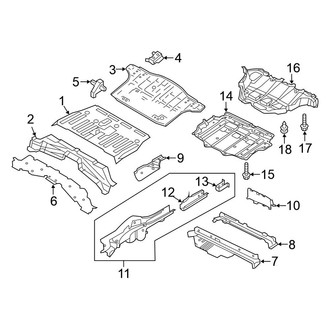Nissan OE - Rear Body & Floor - Floor & Rails