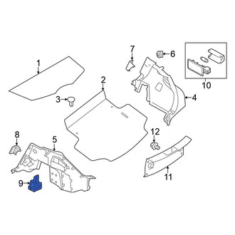 Nissan OE - Rear Trunk Floor Storage Box