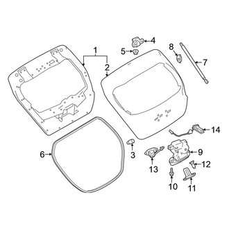 Nissan OE - Lift Gate - Gate & Hardware