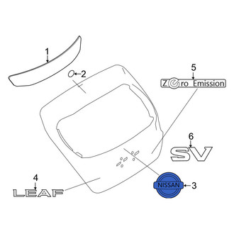 Nissan OE - Rear Hatch Emblem