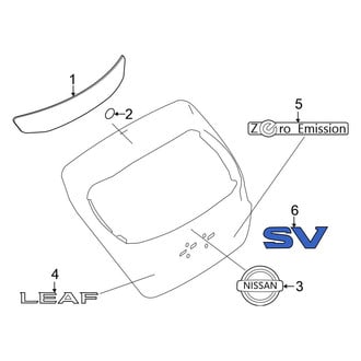 Nissan OE - Rear Hatch Emblem