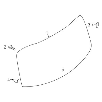 Nissan OE - Lift Gate - Glass