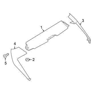 Nissan OE - Lift Gate - Spoiler