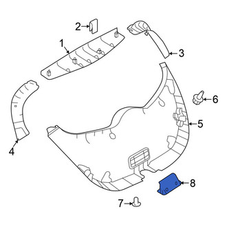Nissan OE - Rear Liftgate Pull Handle