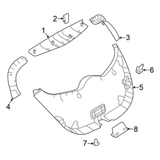Nissan OE - Lift Gate - Interior Trim