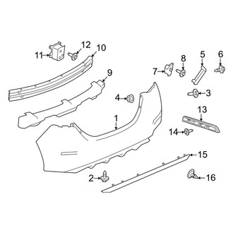 Nissan OE - Rear Bumper - Bumper & Components