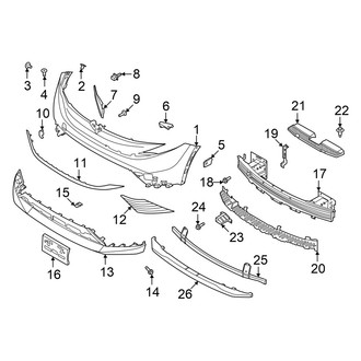 Nissan OE - Front Bumper & Grille - Bumper & Components