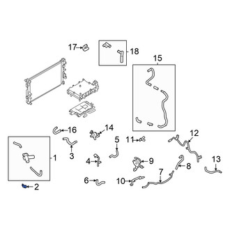 Nissan OE - Drive Motor Inverter Radiator Hose Bracket