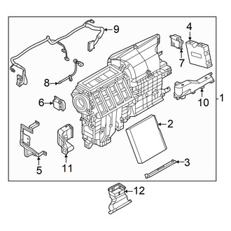 Nissan OE - Air Conditioner & Heater - Evaporator & Heater Components (W/O Heat Pump), (S+)