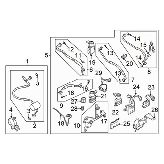 Nissan OE - Air Conditioner & Heater - Condenser, Compressor & Lines (With Heat Pump Rear Side A/C Lines), (Platinum+ / SV+)