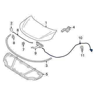 Nissan OE - Front Hood Release Cable