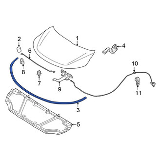 Nissan OE - Front Hood Seal