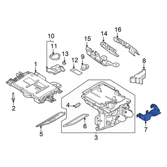 Nissan OE - Lower Drive Motor Battery Pack Charger Bracket