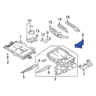 Nissan OE - Lower Drive Motor Battery Pack Charger Bracket