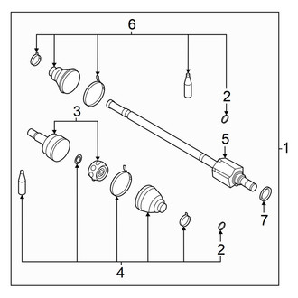 Nissan OE - Front Suspension - Drive Axles