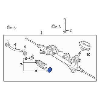Nissan OE - Inner Rack and Pinion Bellows Clamp