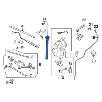 Nissan OE - Front Washer Fluid Reservoir Filler Pipe