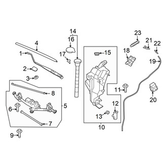 Nissan OE - Windshield - Wiper & Washer Components