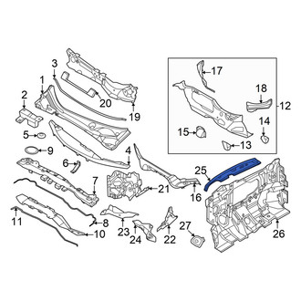Nissan OE - Upper Cowl Insulator
