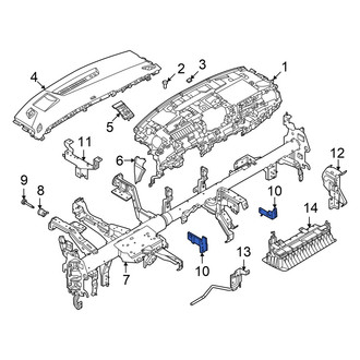 Nissan OE - Left Radio Bracket