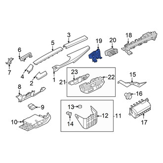 Nissan OE - Left Outer Dashboard Air Vent