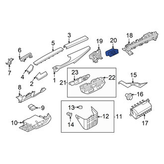 Nissan OE - Left Inner Dashboard Air Vent