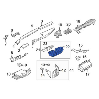 Nissan OE - Center Dashboard Air Vent