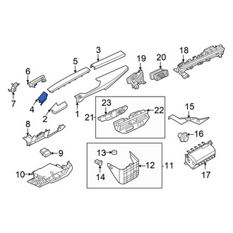 Nissan OE - Left Upper Instrument Panel Pad