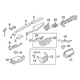 Nissan OE - Center Dashboard Air Vent