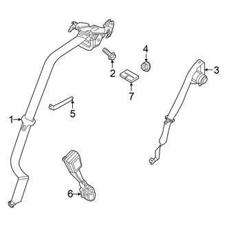 Nissan OE - Restraint Systems - Rear Seat Belts