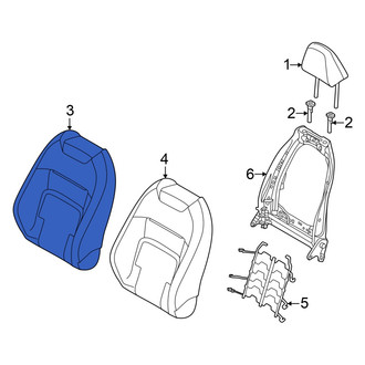 Nissan OE - Front Left Seat Back Cushion Cover
