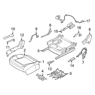 Nissan OE - Seats & Tracks - Passenger Seat Components (Seat Cushion)