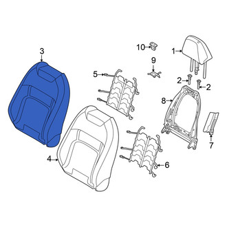 Nissan OE - Front Left Seat Back Cushion Cover