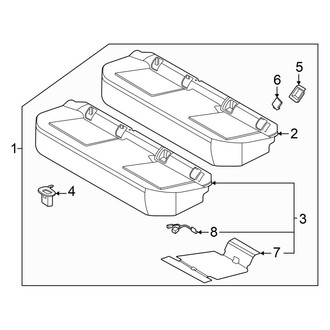 Nissan OE - Seats & Tracks - Rear Seat Components (Seat Cushion)
